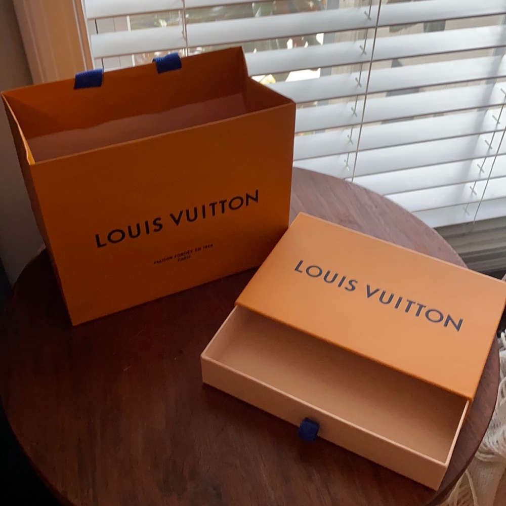 Louis Vuitton Wallet Box, Dust Bag, and Shopping Bag